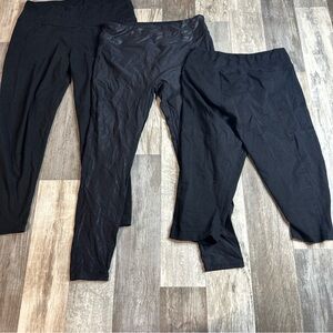 Leggings Lot, Women’s XL, Black, Glittery